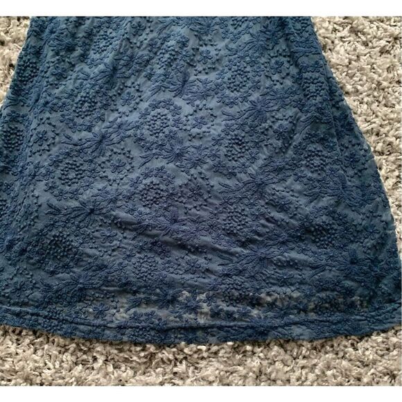 HARD TAIL FOREVER BLUE LACE LINED SUN TANK DRESS SZ M - Picture 4 of 8